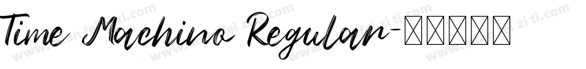 Time Machino Regular字体转换